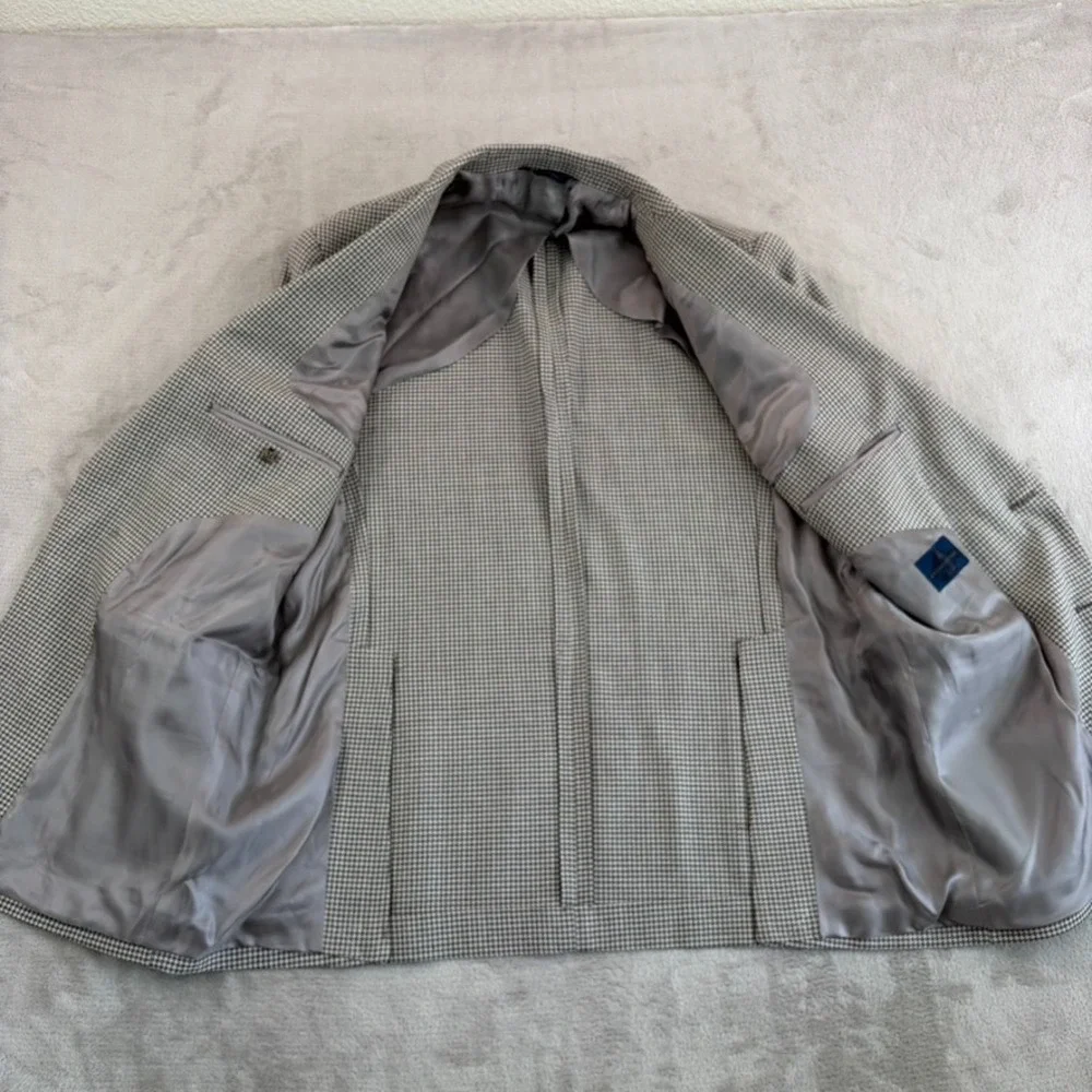 BROOKS BROTHERS Classic Blazer Sport Coat Brown Houndstooth Men 44R NWOT‎ $495